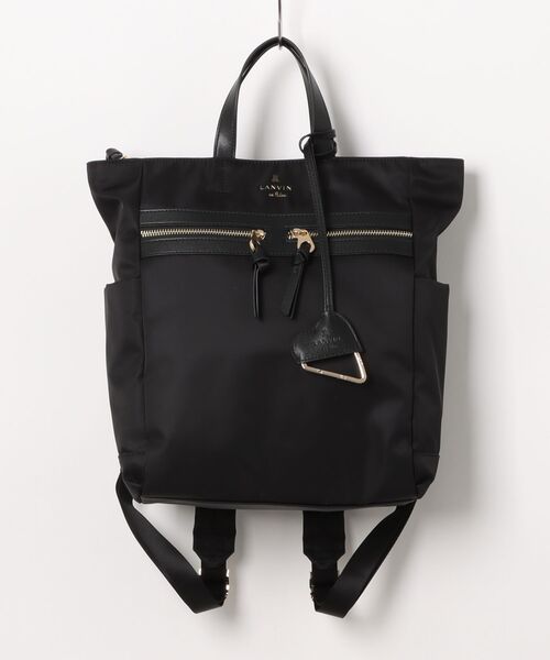 LANVIN en Bleu（ランバンオンブルー）の「グラン 2wayバックパック（バックパック/リュック・レディース・ブラック/グレー・FREE）」の2枚目の写真