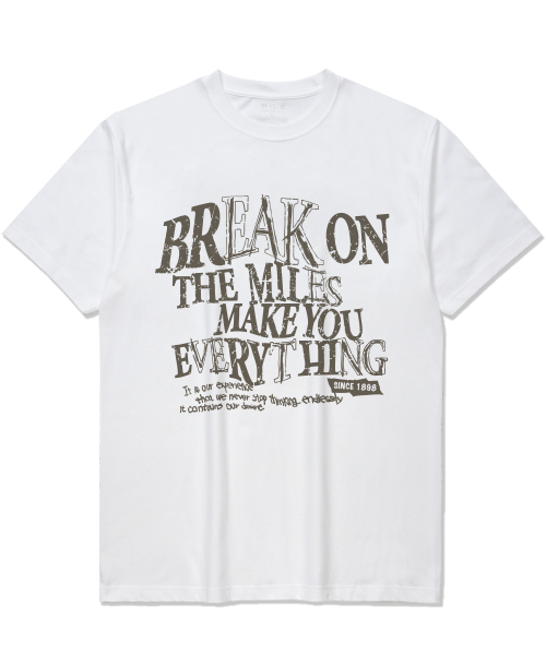 THE MILE（ザマイル）の「BREAK ON CREW [WHITE]（Tシャツ/カットソー・メンズ・その他・MEDIUM/LARGE/X-LARGE/X-SMALL/SMALL）」の2枚目の写真