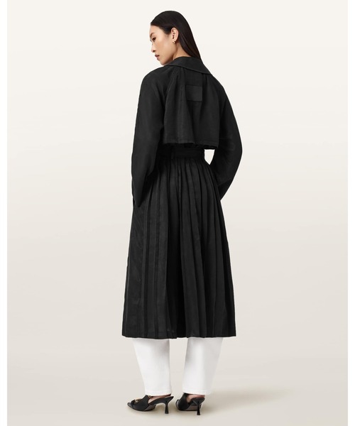 ALLSAINTS(オールセインツ)の「LIZIE DOUBLE BREASTED TRENCH COAT | LIZIE ダブル ブレスト トレンチ コート(トレンチコート・レディース・ブラック・M/L/XS/S)」の8枚目の写真