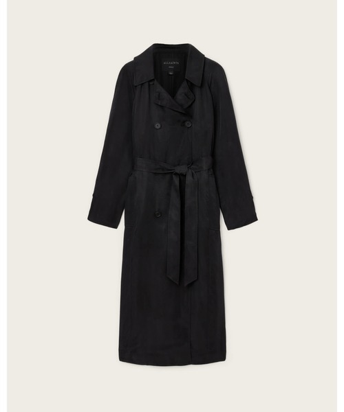 ALLSAINTS(オールセインツ)の「LIZIE DOUBLE BREASTED TRENCH COAT | LIZIE ダブル ブレスト トレンチ コート(トレンチコート・レディース・ブラック・M/L/XS/S)」の9枚目の写真