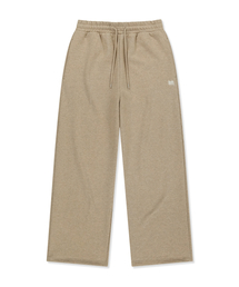 OG TAG WIDE SWEAT PANTS - MELANGE BEIGE
