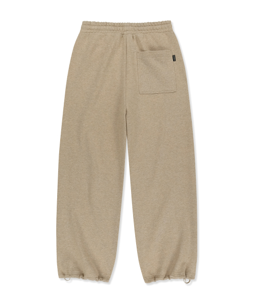 BROWNBREATH（ブラウンブレス）の「OG TAG WIDE SWEAT PANTS - MELANGE BEIGE（スウェットパンツ・レディース・その他・X-LARGE/LARGE/MEDIUM/SMALL）」の4枚目の写真