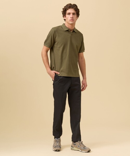 J.PRESS(ジェイプレス)の「クールビズ対応【接触冷感 / 吸水速乾】【J.PRESS PREMIUM JERSEY】スキッパー ポロシャツ(ポロシャツ・メンズ・ネイビー系/カーキ系/ブラウン系/ホワイト系/グレー系・X-LARGE/LARGE/MEDIUM/SMALL)」の12枚目の写真