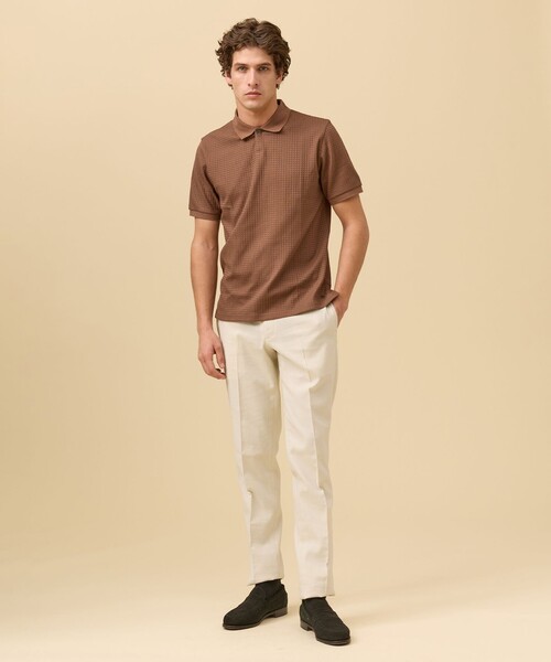 J.PRESS(ジェイプレス)の「クールビズ対応【接触冷感 / 吸水速乾】【J.PRESS PREMIUM JERSEY】スキッパー ポロシャツ(ポロシャツ・メンズ・ネイビー系/カーキ系/ブラウン系/ホワイト系/グレー系・X-LARGE/LARGE/MEDIUM/SMALL)」の18枚目の写真