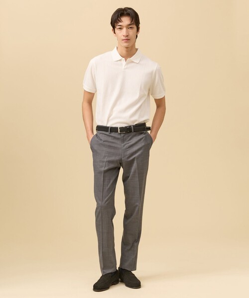 J.PRESS(ジェイプレス)の「クールビズ対応【接触冷感 / 吸水速乾】【J.PRESS PREMIUM JERSEY】スキッパー ポロシャツ(ポロシャツ・メンズ・ネイビー系/カーキ系/ブラウン系/ホワイト系/グレー系・X-LARGE/LARGE/MEDIUM/SMALL)」の22枚目の写真