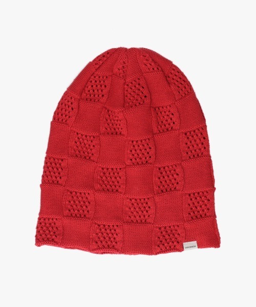 OVERRIDE（オーバーライド）の「OVERRIDE  OGC CHECKERED BEANIE / オーバーライド（ニットキャップ/ビーニー・メンズ・ライトブルー/ブラック/グレー/レッド・57~59cm）」の4枚目の写真