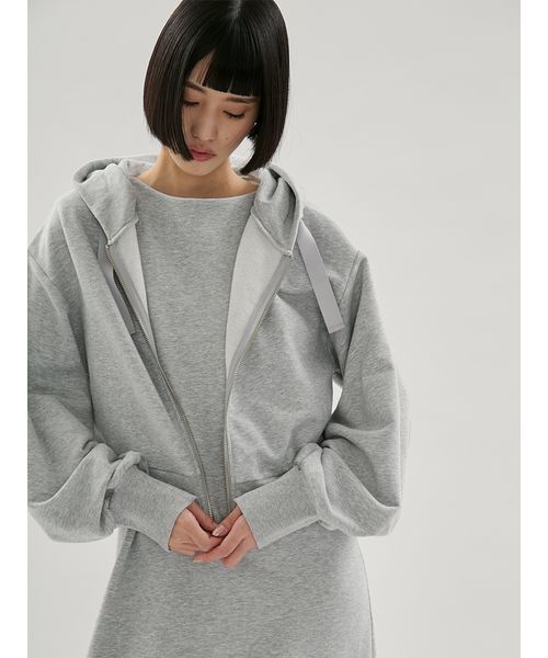 emmi（エミ）の「裏毛フーディー×ワンピースセット（ワンピース・レディース・グレー/ブラック・1/0）」の9枚目の写真