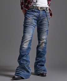 FUGA（フーガ）の「『FUGA/フーガ』プラズマブリーチ加工フレアデニムパンツ（デニムパンツ）」