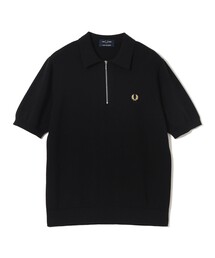 FRED PERRY(�t���b�h�y���[)�́y�ʒ��zFRED PERRY / Half-Zip Knit Polo(�|���V���c)