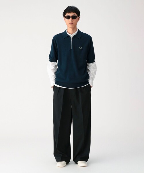 別注】FRED PERRY / Half-Zip Knit Polo（ポロシャツ）｜FRED PERRY