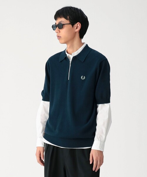 別注】FRED PERRY / Half-Zip Knit Polo（ポロシャツ）｜FRED PERRY