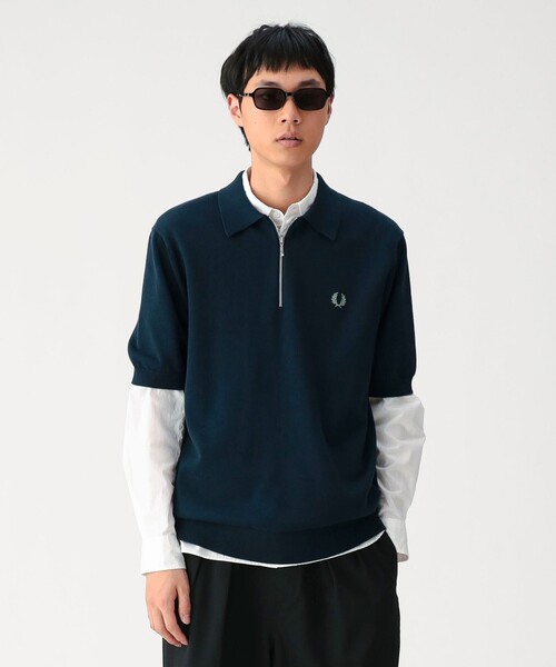 別注】FRED PERRY / Half-Zip Knit Polo（ポロシャツ）｜FRED PERRY