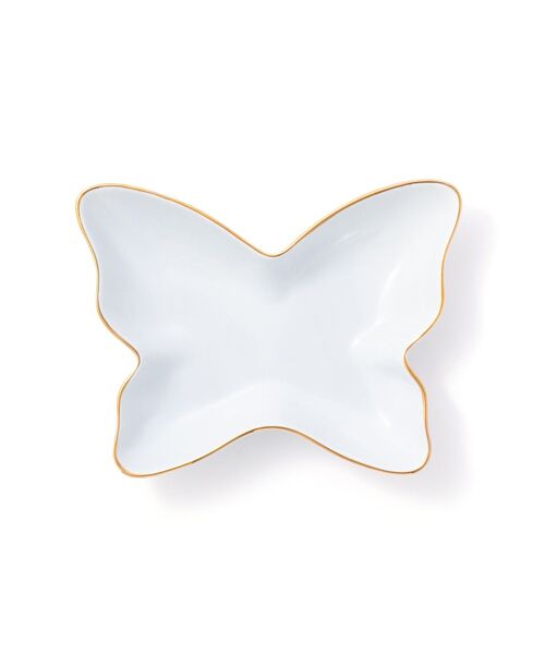 ペタルフリル バタフライプレート ブルー 食器 蝶 皿（食器