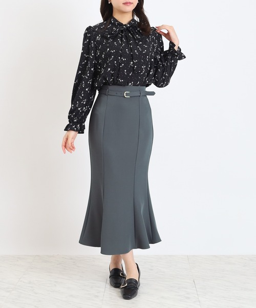 ASTORIA ODIER（アストリアオディール）の「細ベルトマーメイドスカート（スカート・レディース・ベージュ/イエロー/チャコールグレー・SMALL/MEDIUM/LARGE）」の14枚目の写真