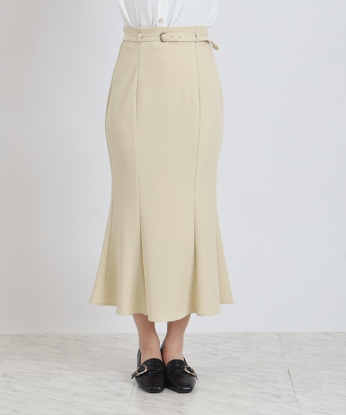ASTORIA ODIER（アストリアオディール）の「細ベルトマーメイドスカート（スカート・レディース・ベージュ/イエロー/チャコールグレー・SMALL/MEDIUM/LARGE）」の15枚目の写真