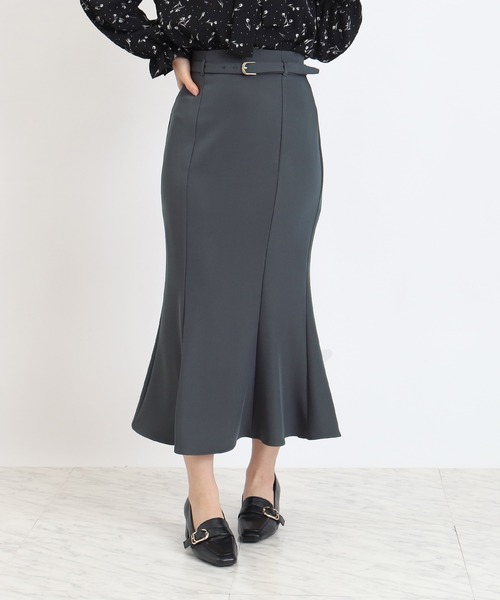 ASTORIA ODIER（アストリアオディール）の「細ベルトマーメイドスカート（スカート・レディース・ベージュ/イエロー/チャコールグレー・SMALL/MEDIUM/LARGE）」の22枚目の写真