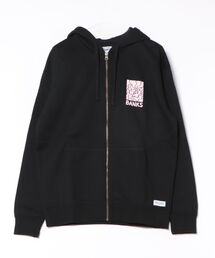 BANKS（バンクス）の「HOODIE/BANKS JOURNAL/バンクスジャーナル バッグプリント ロゴプリント ジップパーカー（パーカー）」