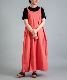 OMNIGOD | [OMNIGOD womens / オムニゴッド] ツイル スリーブレスドレス(ジャンパースカート)