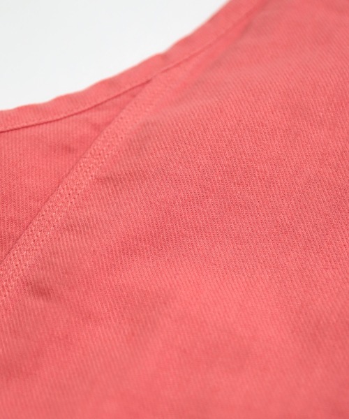 OMNIGOD（オムニゴッド）の「[OMNIGOD womens / オムニゴッド] ツイル スリーブレスドレス（ジャンパースカート・レディース・ホワイト/ピンク・FREE）」の6枚目の写真