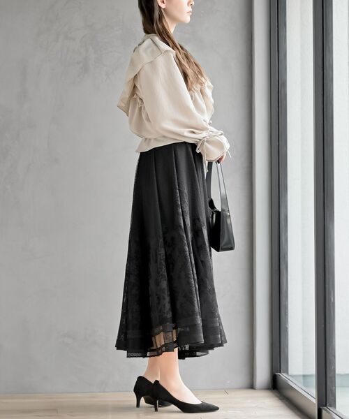 rps（アールピーエス）の「ホットフィックスクロスフリルペプラムブラウス（シャツ/ブラウス・レディース・アイボリー/ブラック/ライトベージュ・フリー）」の22枚目の写真