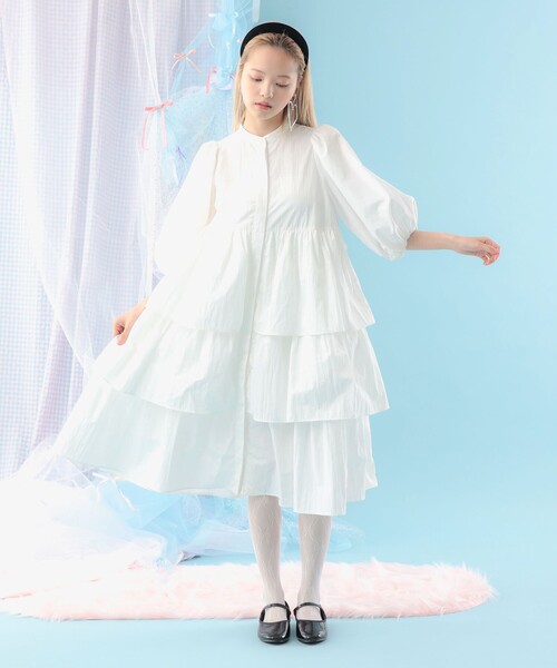 CAROLINA GLASER（カロリナ グレイサー）の「レース タイツ（タイツ/ストッキング・レディース・オフホワイト/ブラック・ONE SIZE）」の5枚目の写真