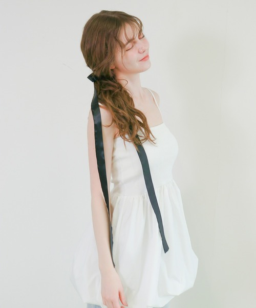 mic by Olu.(ミックバイオルドット)の「< ZOZOTOWN限定 >ボンディングバルーンキャミソール(キャミソール・レディース・チャコールグレー/オフホワイト・FREE)」の15枚目の写真