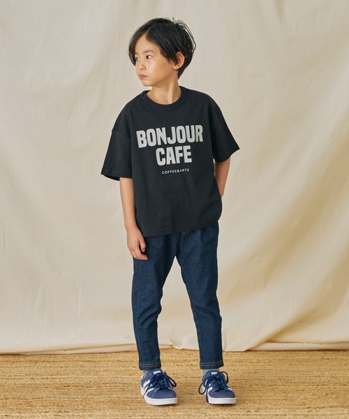 FOV(フォブ)の「FOV/フォブ BONJOUR Tシャツ(Tシャツ/カットソー・キッズ・ホワイト/ピンク/ブラック・S/M/L/XL)」の6枚目の写真