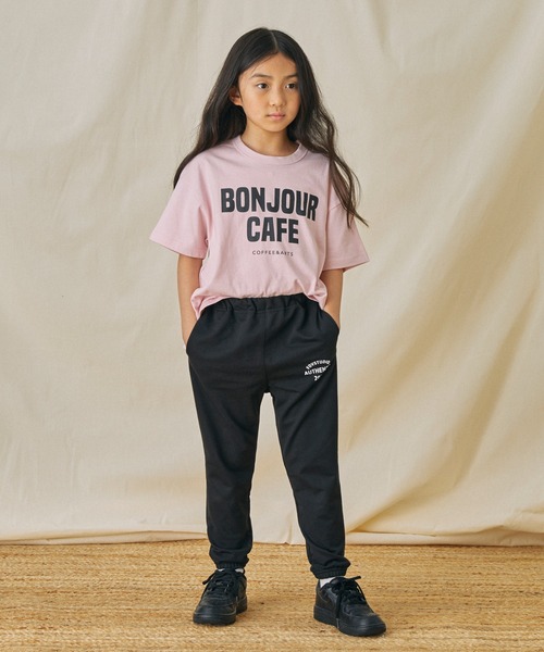 FOV(フォブ)の「FOV/フォブ BONJOUR Tシャツ(Tシャツ/カットソー・キッズ・ホワイト/ピンク/ブラック・S/M/L/XL)」の7枚目の写真