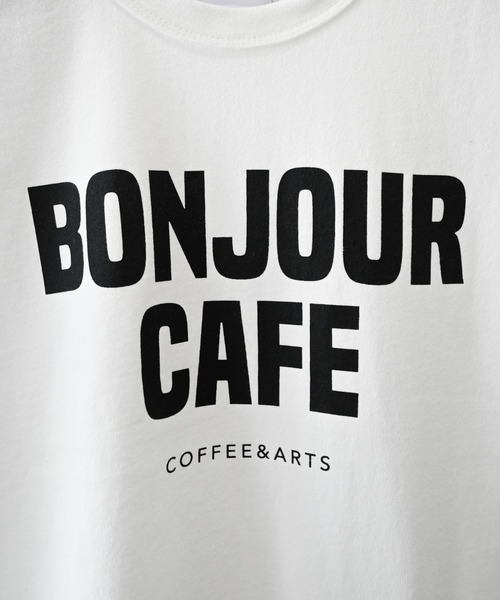 FOV(フォブ)の「FOV/フォブ BONJOUR Tシャツ(Tシャツ/カットソー・キッズ・ホワイト/ピンク/ブラック・S/M/L/XL)」の12枚目の写真