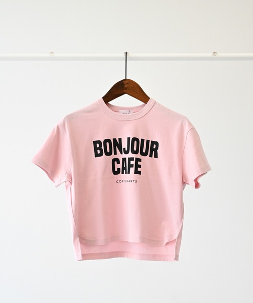 FOV(フォブ)の「FOV/フォブ BONJOUR Tシャツ(Tシャツ/カットソー・キッズ・ホワイト/ピンク/ブラック・S/M/L/XL)」の10枚目の写真