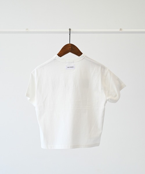 FOV(フォブ)の「FOV/フォブ BONJOUR Tシャツ(Tシャツ/カットソー・キッズ・ホワイト/ピンク/ブラック・S/M/L/XL)」の9枚目の写真