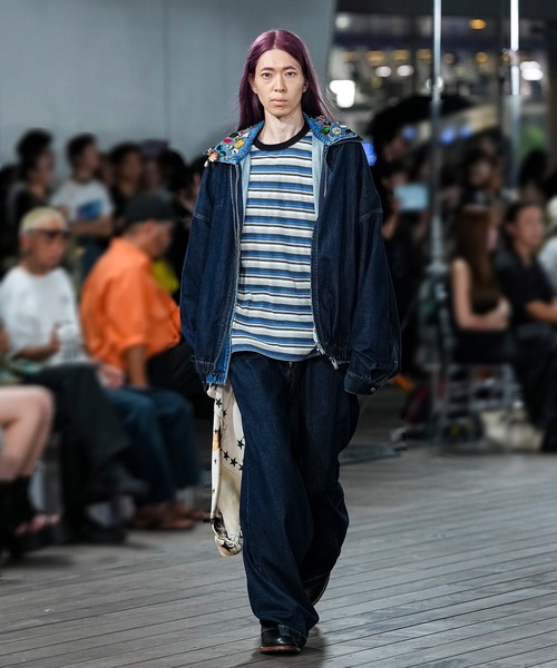 MSML(エムエスエムエル)の「DENIM BLOUSON / ONE WASHED(デニムジャケット・メンズ・インディゴブルー/ブラック・M/L)」の2枚目の写真
