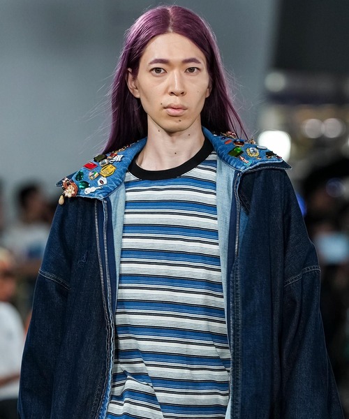 MSML(エムエスエムエル)の「DENIM BLOUSON / ONE WASHED(デニムジャケット・メンズ・インディゴブルー/ブラック・M/L)」の3枚目の写真
