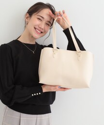 SHOO・LA・RUE | 【2WAY】さりげないサイド配色がポイント きれいめトートバッグ(トートバッグ)