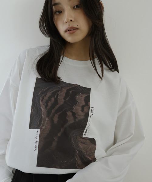 hellam(へラム)の「アソートフォトロンT(Tシャツ/カットソー・レディース・ホワイト系3/ホワイト系2/ホワイト系1・FREE)」の4枚目の写真
