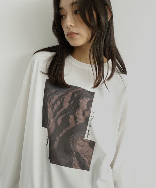 hellam(へラム)の「アソートフォトロンT(Tシャツ/カットソー・レディース・ホワイト系3/ホワイト系2/ホワイト系1・FREE)」の11枚目の写真