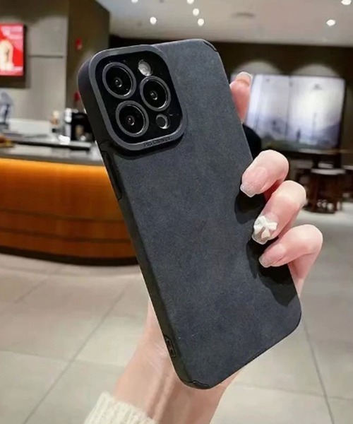 ベロアタッチ ミニマル iPhoneカバー アイフォンケース スマホケース