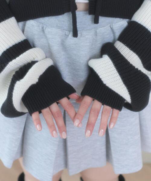 WEGO（ウィゴー）の「WEGO/【26年春新作】リボンカーディガン（カーディガン/ボレロ・レディース・ブラック系その他5/オフホワイト・FREE）」の16枚目の写真