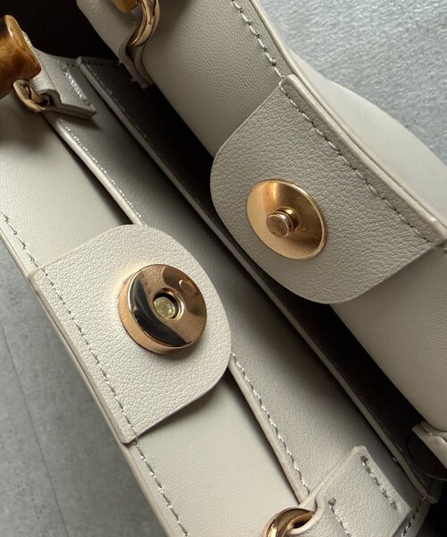 Chez toi（シェトワ）の「バンブーライク2WAYショルダー（トートバッグ・レディース・ライトグレー/ブラウン/ブラック・FREE）」の15枚目の写真