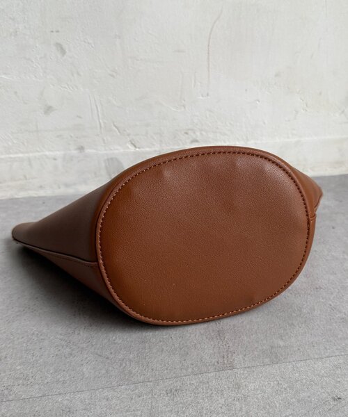 Chez toi（シェトワ）の「バンブーライク2WAYショルダー（トートバッグ・レディース・ライトグレー/ブラウン/ブラック・FREE）」の21枚目の写真