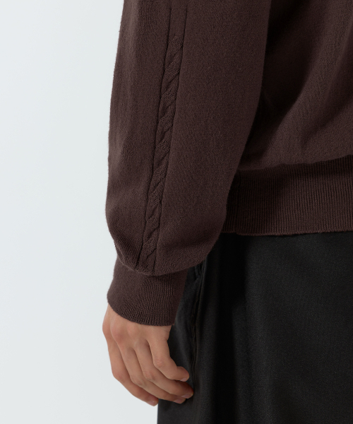 JUAN HOMME(ジュアンオム)の「リファインドVネックニット(ブラウン)(ニット/セーター・メンズ・その他・LARGE/MEDIUM)」の6枚目の写真