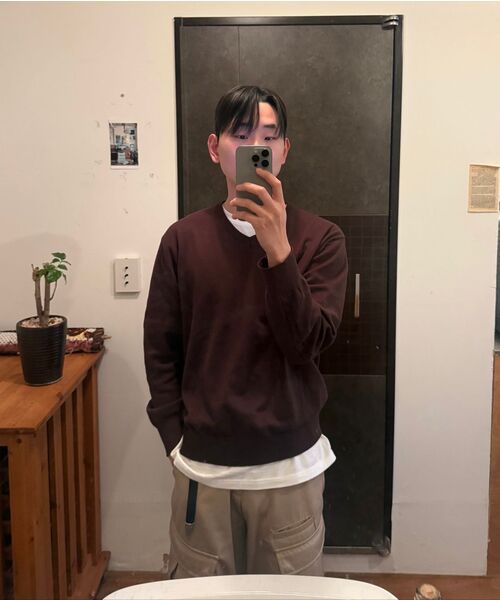 JUAN HOMME(ジュアンオム)の「リファインドVネックニット(ブラウン)(ニット/セーター・メンズ・その他・LARGE/MEDIUM)」の14枚目の写真
