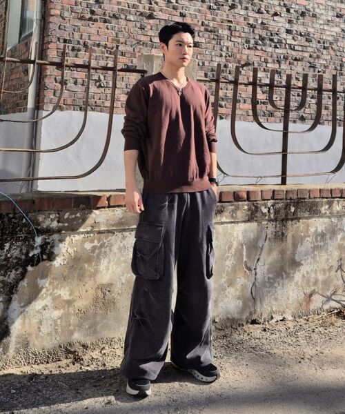 JUAN HOMME(ジュアンオム)の「リファインドVネックニット(ブラウン)(ニット/セーター・メンズ・その他・LARGE/MEDIUM)」の18枚目の写真