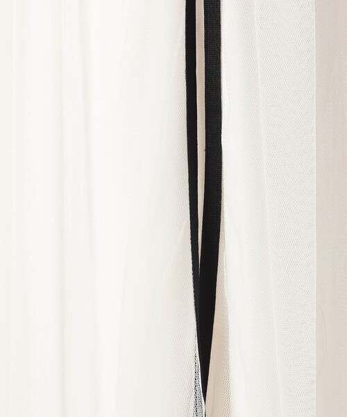 Grand PARK（グランドパーク）の「サイドライン　チュールスカート（スカート・レディース・チャコールグレー/ブラック/ホワイト・FREE）」の12枚目の写真