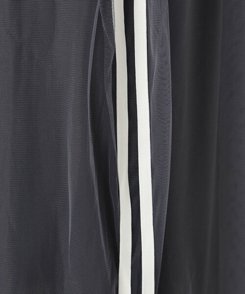 Grand PARK（グランドパーク）の「サイドライン　チュールスカート（スカート・レディース・チャコールグレー/ブラック/ホワイト・FREE）」の13枚目の写真