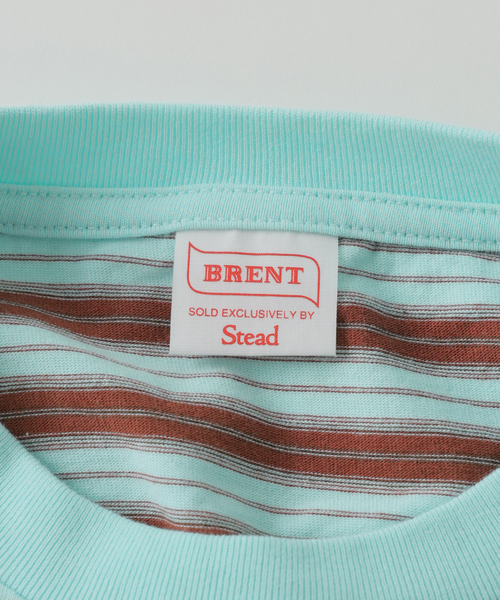 JOURNAL STANDARD J.S HOMESTEAD（ジャーナルスタンダードホームステッド）の「BRENT / ブレント 別注 ボーダー ポケット Tシャツ 2（Tシャツ/カットソー・メンズ・ライトグリーン/ブルー系その他/ベージュ・LARGE/MEDIUM）」の15枚目の写真