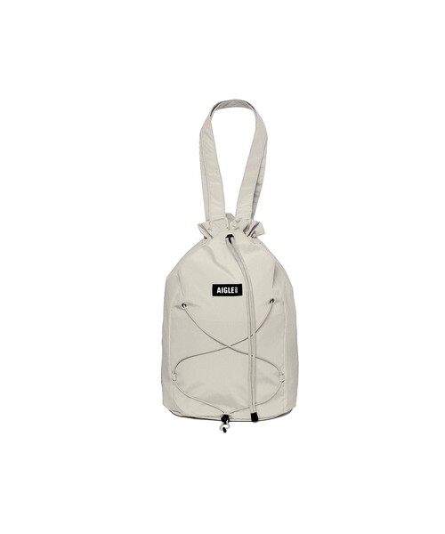 AIGLE(エーグル)の「撥水 ライト&コンパクト 巾着バックパック 15L(バックパック/リュック・レディース・オレンジ/ホワイト/ダークネイビー・FREE)」の11枚目の写真