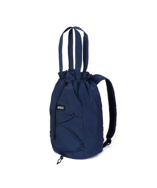 AIGLE(エーグル)の「撥水 ライト&コンパクト 巾着バックパック 15L(バックパック/リュック・レディース・オレンジ/ホワイト/ダークネイビー・FREE)」の17枚目の写真