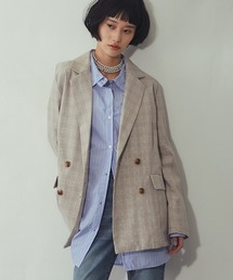 ANOTHER S | チェック柄 ダブルテーラード ジャケット(テーラードジャケット)