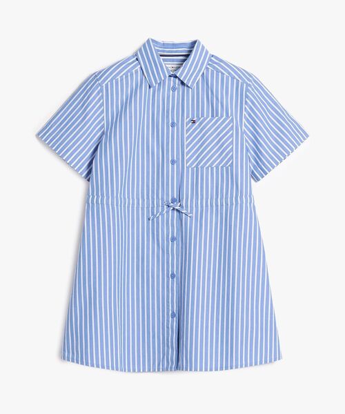 TOMMY HILFIGER（トミーヒルフィガー）の「POPLIN STRIPES SHIRT DRESS（ワンピース・キッズ・ピンク/ブルー・140cm/150cm/160cm/130cm）」の6枚目の写真